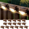 DenicMic 16 Pack Solar Deck Lights Outdoor Waterproof 4000K Warm White LED