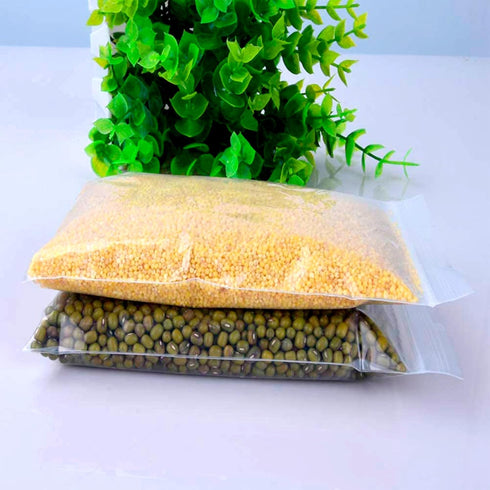 APQ Clear Plastic Reclosable Zipper Bags - 5 x 8 Inches, Pack of 100 Reclosable Plastic Bags with Zipper Closure, 2 Mil