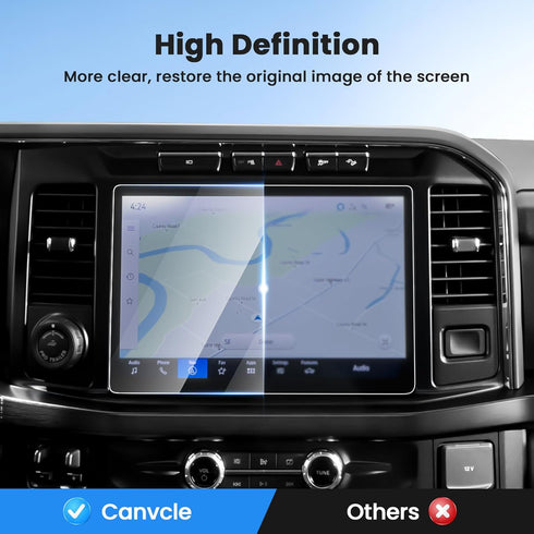 2PCS 2023-2025 2026 F250 F350 F450, 12 Inch Canvcle Screen Protector for Ford Super Duty Touch Screen Protector