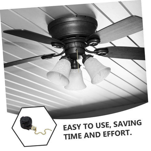 Uonlytech Pull Chain Switch for Ceiling Fans Versatile Replacement for Light Fixtures and Wall Sconces Durable Design