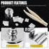 7 Pcs Precision Scale Calibration Weight Set: 5g, 10g, 2x20g, 50g, 100g Steel Weights with Tweezers