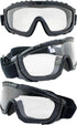 1 Global Vision Eyewear Ballistech Safety Glasses with Matte Black Frames and Clear Anti-Fog Lenses