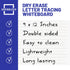 Dry Erase Handwriting Practice White Boards, 5 Boards & Erasers for Learning
