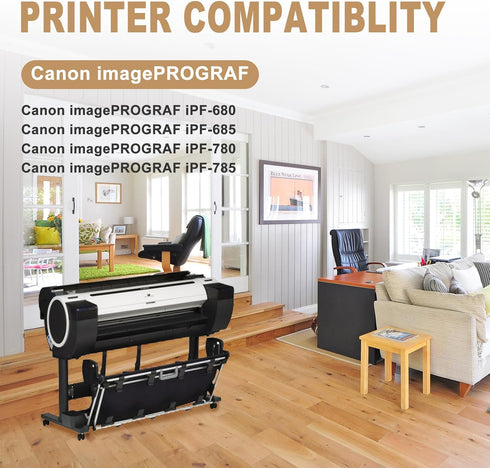 PFI-207 Compatible Ink Cartridge Replacement for Canon imagePROGRAF iPF680, iPF685, iPF780, iPF785 (1PSC Yellow 300ML)