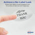 Avery Printable Blank Oval Labels, 1.5" x 2.5", Glossy Crystal Clear, 180 Customizable Labels