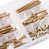 Hilitchi 100-Pcs M6 (40mm/50mm/60mm/70mm/80mm-Assortment Zinc Plated Crib Screws Hex Drive Socket Cap Furniture Barrel