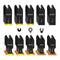 AMZWEI 50PCS Titanium Oscillating Tool Blades, Curved Edge Oscillating Saw Blades for
