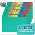 Olivo Plastic Index Card Dividers 3x5 Poly Set with 1/5 Cut Tabs for A-Z Alphabet, 30 Pack
