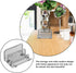 NUOBESTY Metal Mesh Vertical Book Organizer Desk Mail Sorter, Small Rack with Upright Compartments - Silver