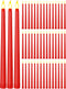 Funtery 48 Pcs Flameless LED Taper Candles Battery Operated Candles Bulk Realistic
