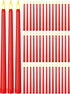 Funtery 48 Pcs Flameless LED Taper Candles Battery Operated Candles Bulk Realistic