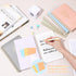 Cholemy 10 Pcs A5 Aesthetic Spiral Notebook, Cute Morandi College Ruled Journals with Pockets, 8 x 6