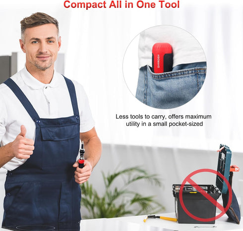 SHARDEN 13-in-1 Ratcheting Screwdriver Set, All in One Multibit Screwdriver with Adjustable Angled Head