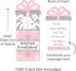 Set 8 Big Dot of Happiness Pink Winter Wonderland - Holiday Snowflake Birthday Party and Baby Shower Money and Gift