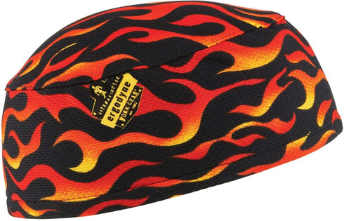 Ergodyne 3-pk Cap for Unisex Adults, Flames Design, One Size US
