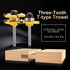 KATUR Tongue and Groove Router Bit Set, 1/4 Inch Shank Grooving Router Bit, 3 Teeth T Shape Woodworking Tools
