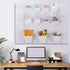 Uiifan 18 Set Pegboard Cups Kit, Plastic Bins with Hooks and Label Stickers for DIY Tools, Craft, Office Storage (White)