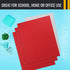Better Office Products Two Pocket Portfolio Folders, 50-Pack, RED, Letter Size Paper Folders