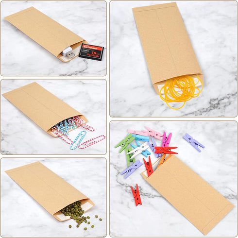 Joyberg 120 PCS Money Envelopes for Cash, Small Kraft Paper Envelopes for Money Self-Adhesive, Budget Organizer