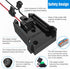 Power Wheel Adapter with Fuse & Switch for Milwaukee 18V Battery, Non-Blown Tight Battery Adapter, 4Pcs 30A Fuse