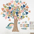 Classroom Tree Bulletin Board Decorations - Boho Heart Tree Paper Cutouts for School Decor