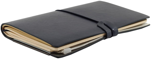 Voyager Refillable Notebook, Midnight Blue, Traveler's Journal, Planner