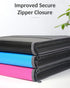 Sooez Accordion File Organizer with Safe Zipper, 12 Pocket Expanding File Folder, Portable Monthly Paper Organizer, Teal