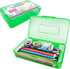 Plastic Translucent Pencil Box, Pencil Cases with Snap-Tight Lid for Pens, Pencils, School and Office Supplies, 1 Pack