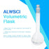 ALWSCI 100 ML Volumetric Measuring Flask Set, 2 PCS, Graduated Clear ASTM Class A Borosilicate Glass
