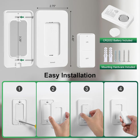 200FT E26 E27 Bulb (2 1 Remote Control Light Socket, Range Wireless Light Switch, Remote Light Socket for Pull Chain