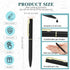 Teling 72 Pcs Small Ballpoint Pen Mini Pens Bulk 4 Inch Short Small Pens Tiny Pen Ink Ballpoint Pens for Notebook Pockets Signature Notepads School Office(Black, Gold)