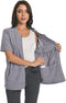 Meuponc Post Mastectomy Zip Up Shirts with Drain Pockets Surgery Recovery Must Haves