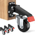 SPACEKEEPER Workbench Casters Kit, 720 Lbs Heavy Duty Retractable Caster Wheels for Workbenches and Machinery, 4 Pack