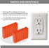 Switch and Receptacle Spacer Outlet Spacers, 100pcs Electrical Outlet Shims for Loose Outlet Electric Switch
