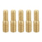 PATIKIL M4x8mm to M5x8mm Double End Threaded Stud Screw Bolt, 5 Pack Brass Rod Bolts