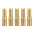 PATIKIL M4x8mm to M5x8mm Double End Threaded Stud Screw Bolt, 5 Pack Brass Rod Bolts