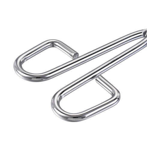 uxcell 3 Prongs Lab Beaker Tongs, Stainless Steel 11.81-inch Opens Up to 215mm Width, 2Pcs Blue