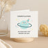TEEMI 5x5 Inch -Congratulations Card for Babys First Birthday First Trip Around the Sun Space Planet Theme Cute Pastel
