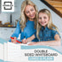 Scribbledo 10 Pack Double Sided Whiteboards, Lined Dry Erase Board for Kids, Handwriting Practice, 9x12, 10 Markers