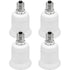 ATREFUU 4 Pack E12 to E26 Adapters, E12 Candelabra Base to E26 Medium