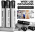 INTUNO 96 Count Permanent Markers, Black, Chisel tip, Oil-Based Permanent Markers, Waterproof and Fade-Resistant
