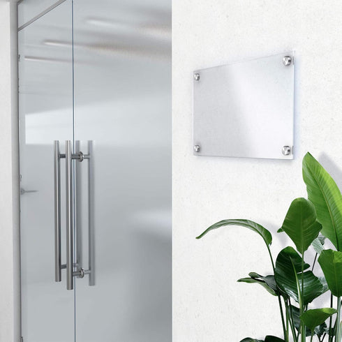 1/2 x 3/4 Inch Sign Standoff Screws, Stainless Steel Wall Standoff Mounts for Glass Acrylic Signs