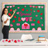 Spread Love Bulletin Board Decorations, Valentine Rainbow Envelopes Cutouts with Glue Point Dots for Classroom Supplies