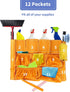 MOLIGOU 12 20-44 Pockets Trash Can Caddy Bag, Garbage Bin Caddy Organizer for Cleaning Tools and Supplies, Fits Gallon
