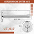 Blulu 100Pcs 1/4"-20 304 Doors(1/4"-20 2) Hurricane Shutter Bolts, Sidewalk Screws Bolts Truss Head Shutter Screws