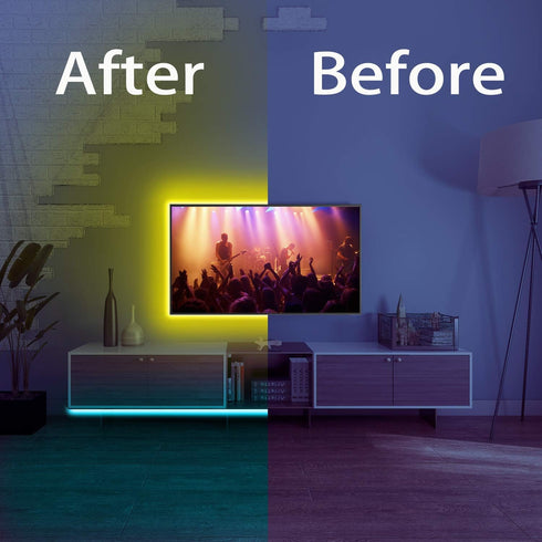 32.8ft DAYBETTER Led Strip Lights Kit with Remote and Power Supply Color Changing