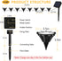 16.8ft (Set 8) Paw Print Solar Lights - Dog Cats Animal Solar String Lights of Outdoor Waterproof, Cat Puppy Animal