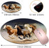 Round Mouse Pad with Coasters Set, Non-Slip Rubber Horse Design Mouse Pad for Office Desk Decor