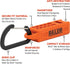 Screwdriver Magnetizer Bit Holder Organizer Railer 10-Hole Magnetizer/Demagnetizer Bit Organizer Holder with Carabiner