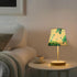 3 ALAZA Bedside Lamp Watercolor Green Sea Turtle Table Lamp for Bedroom Desk Lamp with USB Port LED Nightstand Color